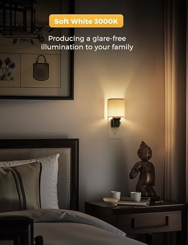 L LOHAS LED Night Lights Plug into Wall, Plug in Night Light Dimmable 100LM - Image 3