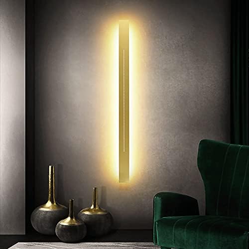 Ultra-Thin Linear Wall Lamp, Rectangular Metal Strip Wall Sconce - Image 2