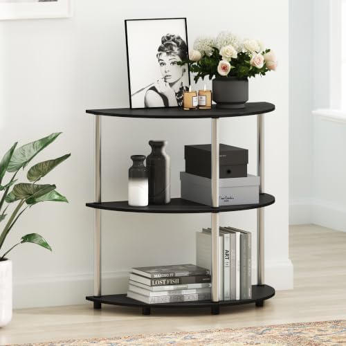 Furinno FRANS Toolless Half Round 3-Tier Entryway Table - Image 2