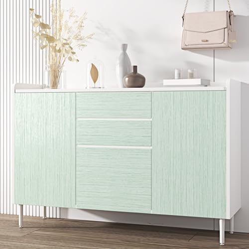 Green Grasscloth Wallpaper Textured Peel and Stick Faux Grasscloth Sage Green - Image 7