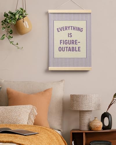 FGFK Everything Is Figureoutable Positive Affirmations Wall Art Poster Hanger - Image 5