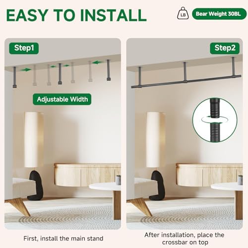 2 pcs Hanging Planters Rod, Plant Hanger Indoor - Image 4