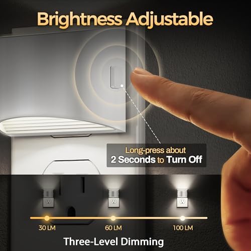 DORESshop Night Light, Night Lights Plug into Wall, Adjustable - Image 2