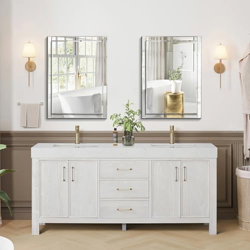 Pregaspor 24x32 Inch Rectangle Bathroom Vanity Mirror - Image 2