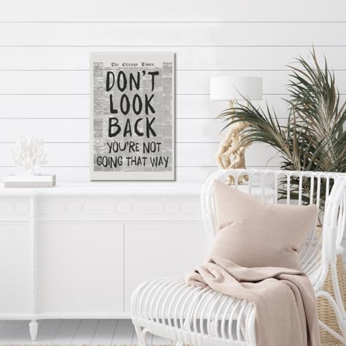 Black and White Retro Newspaper Wall Art Trendy Inspirational Quote Poster - Image 4