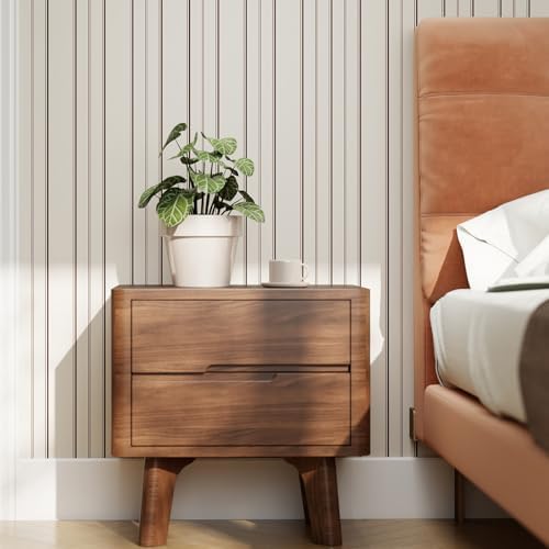 Timeet Modern Peel and Stick Wallpaper Wallpaper Beige Boho Stripe Contact - Image 2
