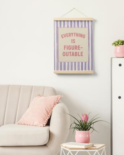 FGFK Everything Is Figureoutable Inspirational Wall Art Poster Hanger Frame - Image 7