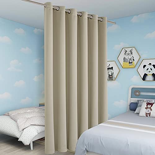 BONZER Room Divider Blackout Curtains, Wide Wall Screen Partitions - Image 5