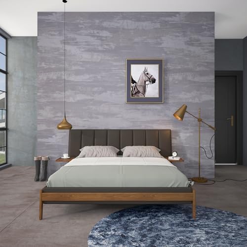 31.5x315inch Extra Wide Light Grey Concrete Wallpaper Peel and Stick Silver - Image 3
