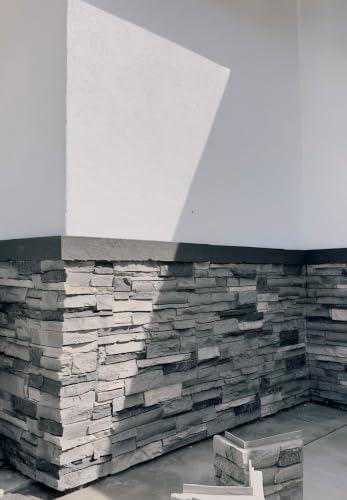 6-Pack Faux Stone Wall Panels, Exterior Interior - Image 5