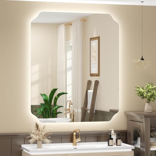 Backlit LED Lighted Bathroom Mirror by LuxulumMirror