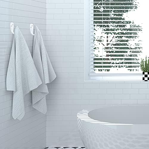 IBosins 15PCS Coat Hooks Wall Mounted White Single Prong Robe Hook - Image 4