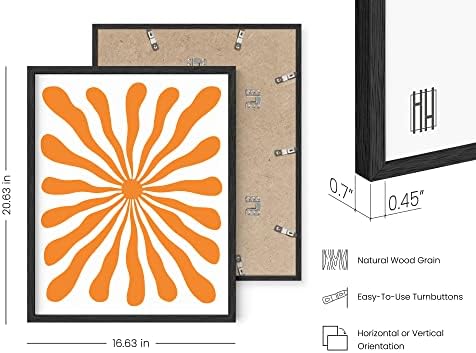 HAUS AND HUES Abstract Orange Wall Art - Image 3