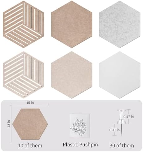 Large Felt Bulletin Cork Board Tiles - Image 6