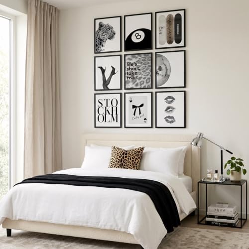 9Pcs Fashion Trendy Leopard Wall Art, Stockholm Style Room Decor - Image 2