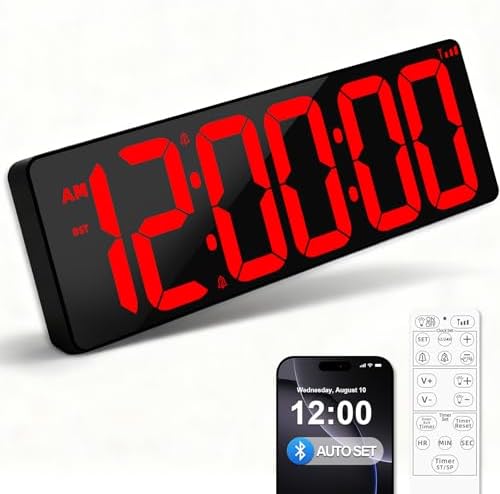 TXL 17.2" Bluetooth Digital Wall Clock by TXL
