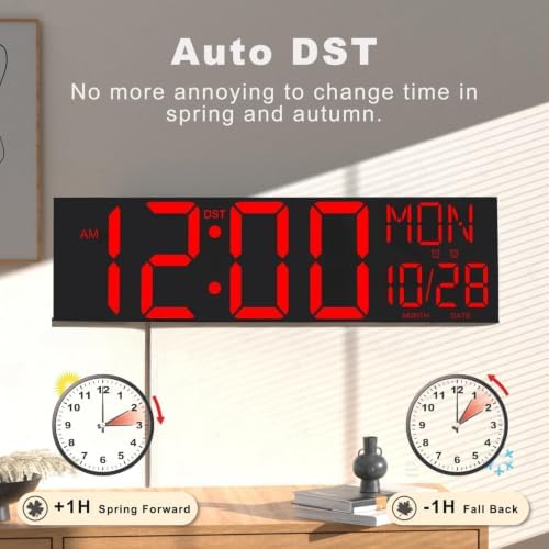 JALL 30" Massive Digital Wall Clock - Image 5