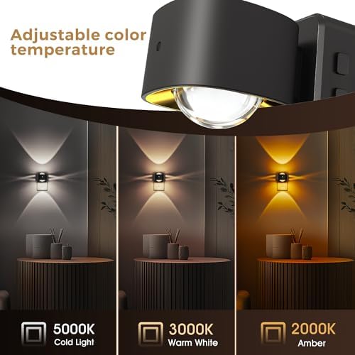 L LOHAS LED Night Light Projector, Night Lights Plug into Wall 3CCT - Image 2