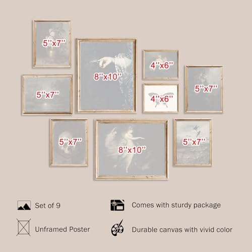 KBKBART Dark Academia Wall Art Unframed - Image 2