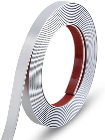 Gaahing 196.8" x 0.5" Matte Silver Molding & Wall Trim, Flexible Peel and Stick by Getallthemoldingtrimsyoulike