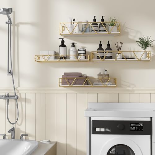 Floating Shelves Set of 4, Wood Wall Shelf, Farmhouse Shelf - Image 5