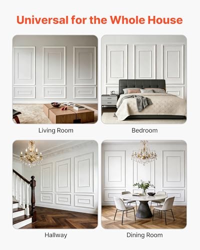 VEVOR Wall Molding 3 Pack, Wainscoting Panels Kit - Image 7