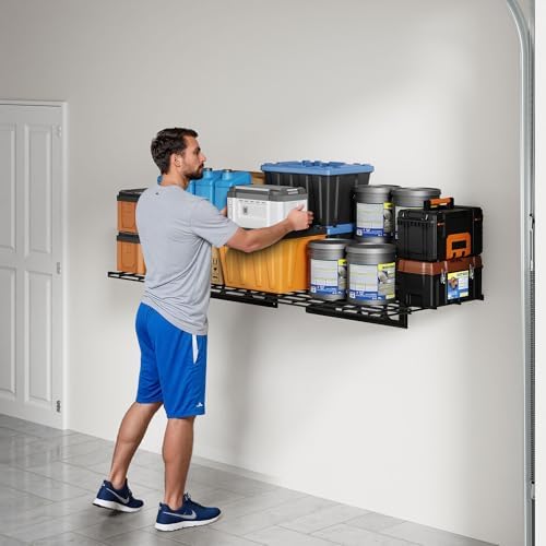 FLEXIMOUNTS 1-Pack 2x4ft Garage Shelving Wall-Mounted Storage Rack - Image 2