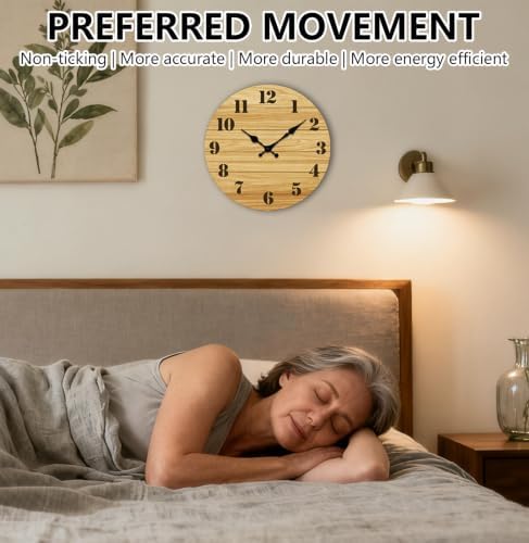 14 Inch Wall Clocks, Silent Battery Operated Analog Clock - Image 7