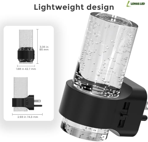 L LOHAS LED Night Lights Plug into Wall, 2 Pack Mini Dimmable Night Light - Image 6
