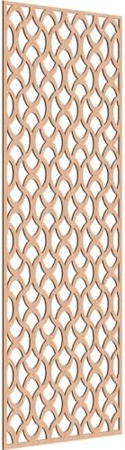 Resort Decorative Pierced Fretwork Wood Wall Panels, 33 3/8"W x 84 3/8"H x 1/4"T by EkenaMillwork