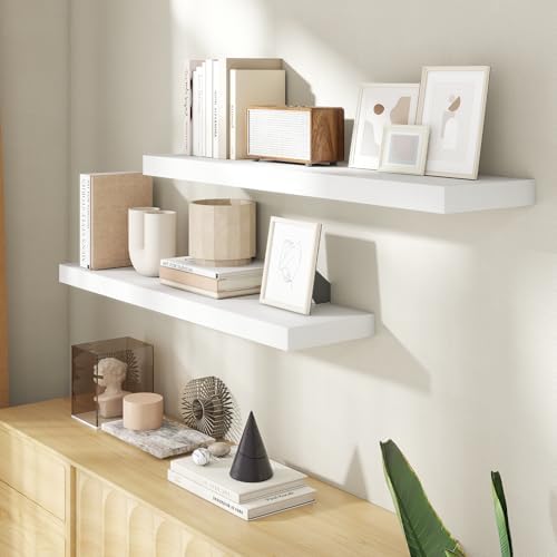 40 Inch Floating shelves for Wall, 8 Inch Deep, Invisible Brackets - Image 2
