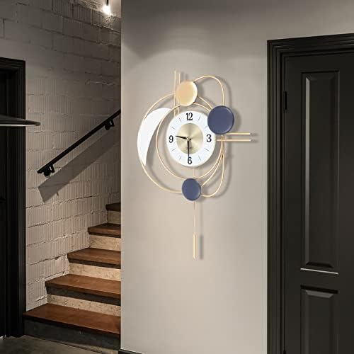 28Inch Modern Wall Clock for Living Room, Large Decorative Art Clock Silent - Image 4