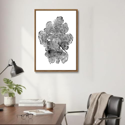 IBHJSART Oregon Western Red Cedar, woodcut print, Woodcore art, tree ring print - Image 3