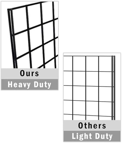 Heavy Duty Portable Gridwall Display Panels – 3 × 2' × 6' Black Metal Wall & - Image 5
