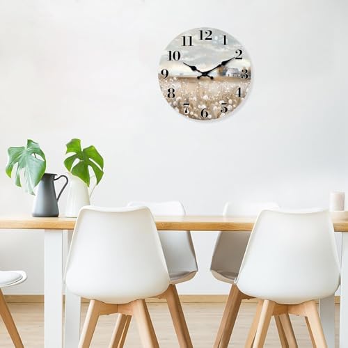 XFM Farmhouse Wall Clock for Living Room Decor 16 Inch Silent - Image 4
