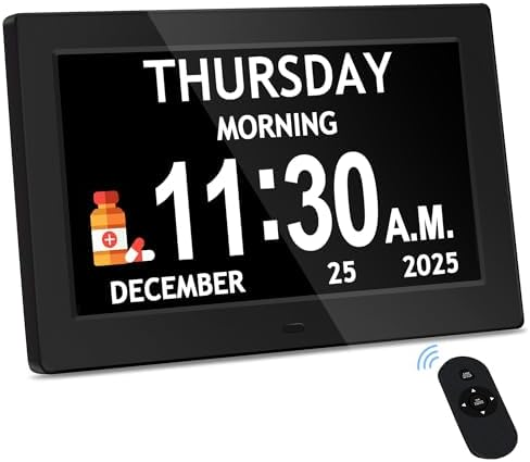 10.1'' Extra Large Digital Clock, Dementia Clocks by Flyruit
