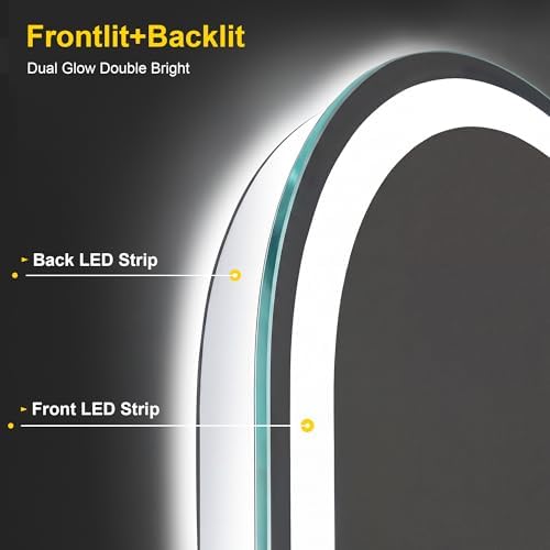 Arched LED Bathroom Mirror - Image 3