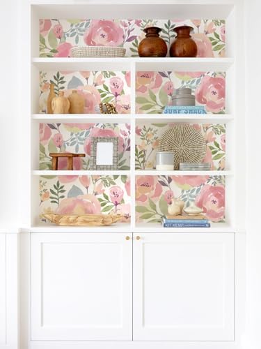 Orainege Floral Wallpaper Peel and Stick Wallpaper Peony Flowers - Image 5