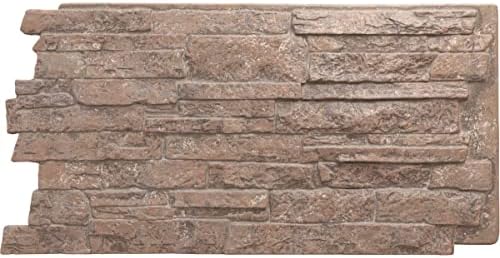 EverStone Acadia Ledge Faux Stone Panel, Mount Vernon Color by EkenaMillwork
