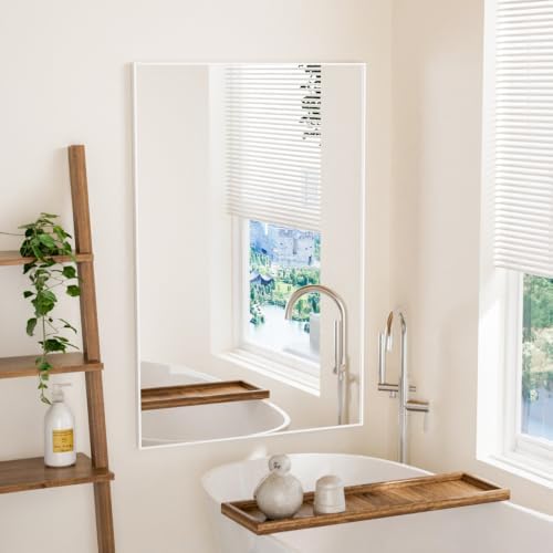 brisafe 1pc No-Nail Self-Adhesive Wall NanoMirror, 31 x 47 in - Image 2
