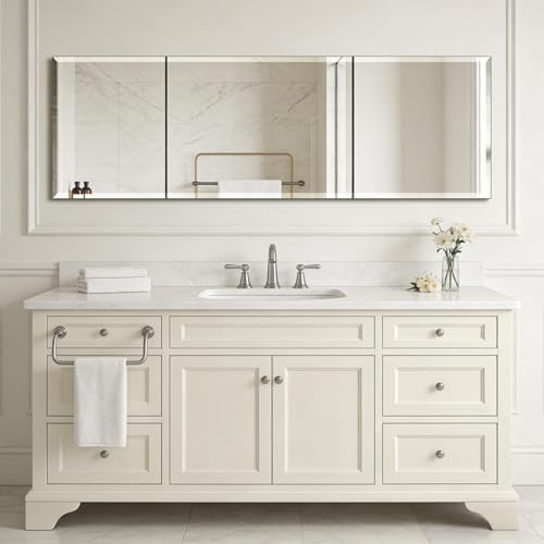 Frameless Full Length Mirror for Wall, 55x16 Inch Bathroom Vanity Mirror - Image 2