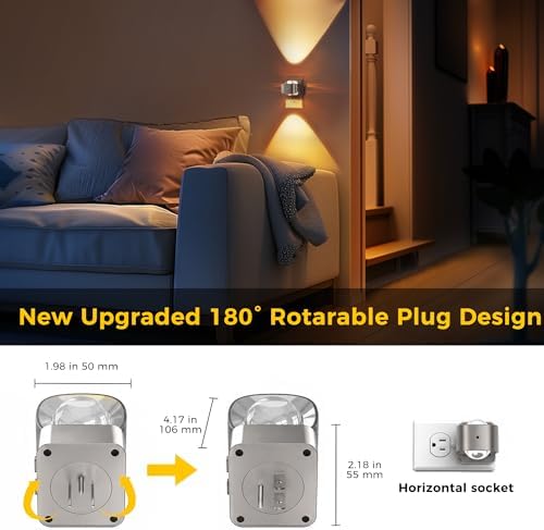 L LOHAS LED Night Light Projector, Night Lights Plug into Wall Light Sensor - Image 7