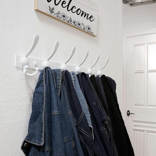 Dseap Coat Rack Wall Mount 24 Inch, Heavy Duty 12-Gauge Base vs Flimsy 1mm - Image 5