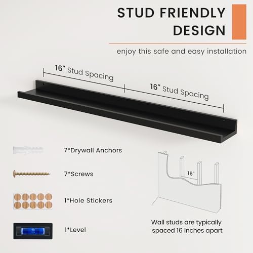 Picture Ledge Shelf, Floating Shelves - Image 5