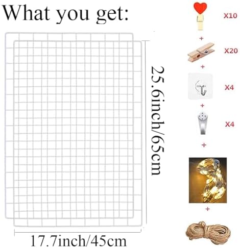 2 Pack Large Wall Grid Panels - Image 3