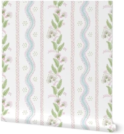 Spoonflower Grandmillennial Peel and Stick Wallpaper by Spoonflower