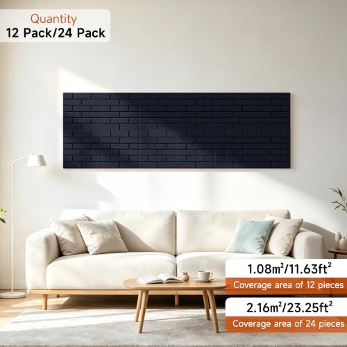 TO-TH Sound Proof Wall Panels Self-Adhesive Acoustic Panel 24Pack - Image 5