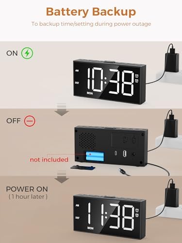 Digital Alarm Clock for Bedroom - Image 6