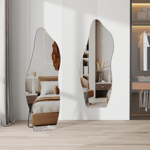 QDSSDECO Full Length Mirror Irregular Wavy Mirror - Image 4