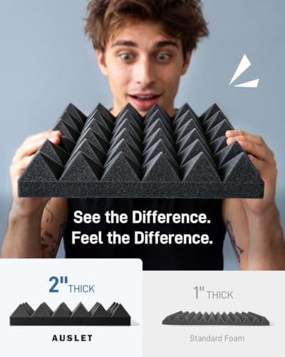 36 Pack Pyramid Acoustic Foam Panels - Image 3